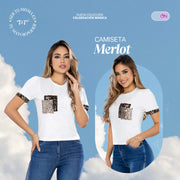 Camiseta Animal Print Azul TyT Merlot