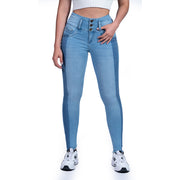 Jeans Push Up Azul Cheviotto 14407 - 36