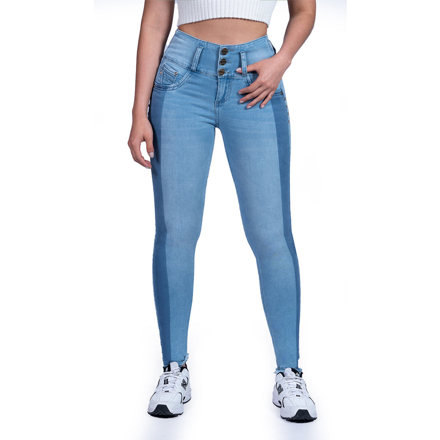 Jeans Push Up Azul Cheviotto 14407 - 36