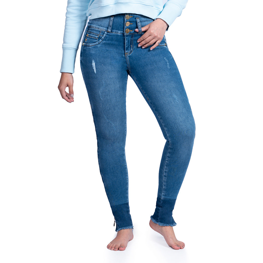 Jeans Push Up Azul Cheviotto 14414 - 36