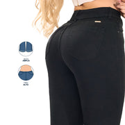 Jeans Campana Negro Misshop 16345 - 40