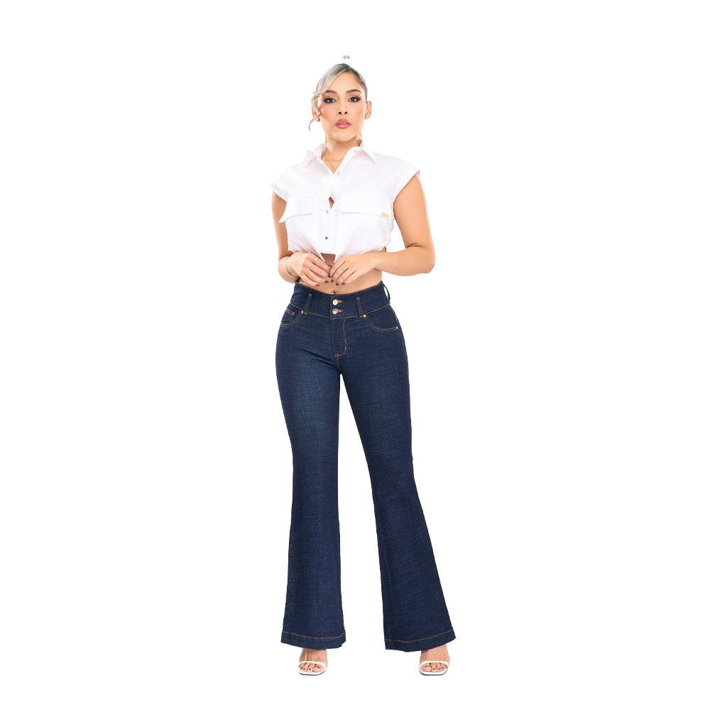 Jeans Campana Azul Misshop 16354 - 42