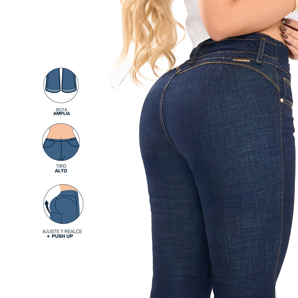 Jeans Campana Azul Misshop 16354 - 40