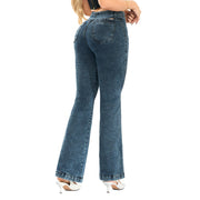 Jeans Push Up Campana Azul Misshop 16358 - 36