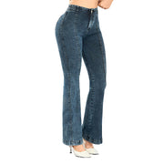 Jeans Push Up Campana Azul Misshop 16358 - 38