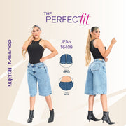Jeans Short Baggy Azul Misshop 16409 - 44
