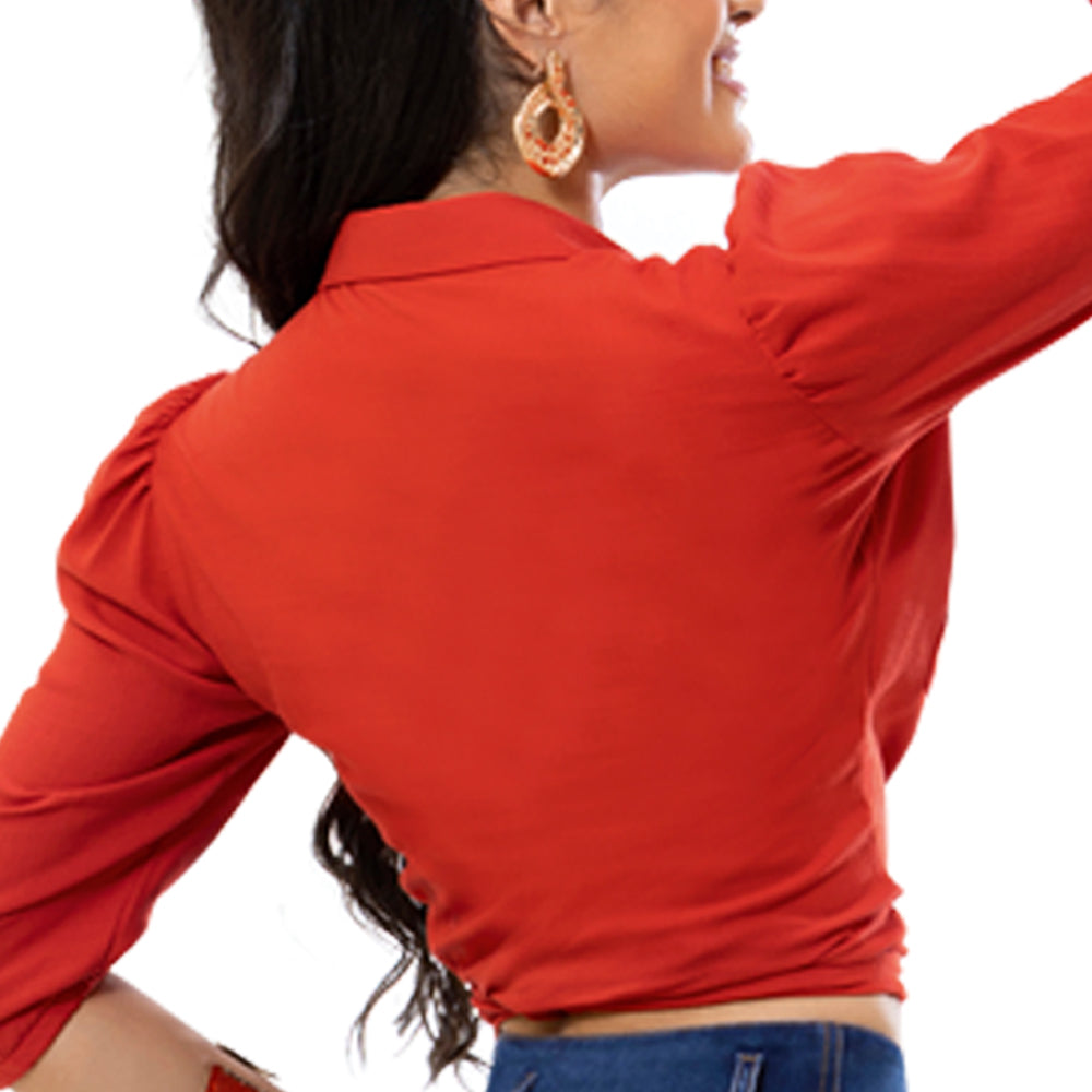 Blusa Manga 3/4 Roja TyT Nora