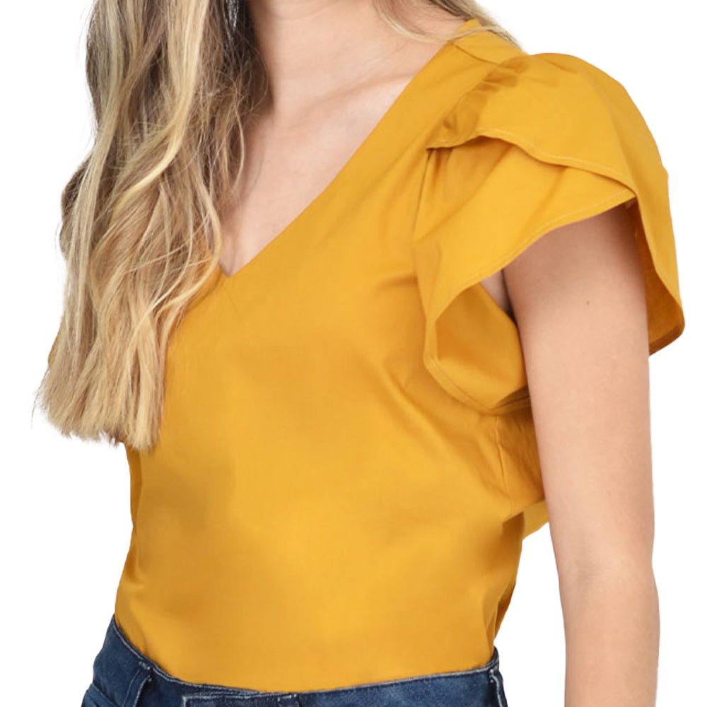 Blusa Confort Mostaza Passaro 2110854