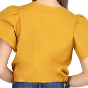 Blusa Confort Mostaza Passaro 2110854 — vista posterior
