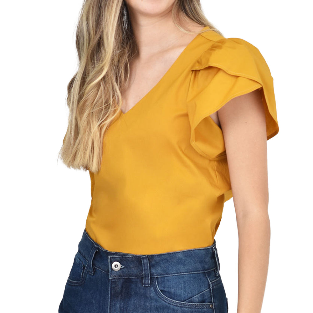 Blusa Confort Mostaza Passaro 2110854