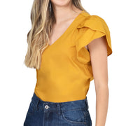 Blusa Confort Mostaza Passaro 2110854