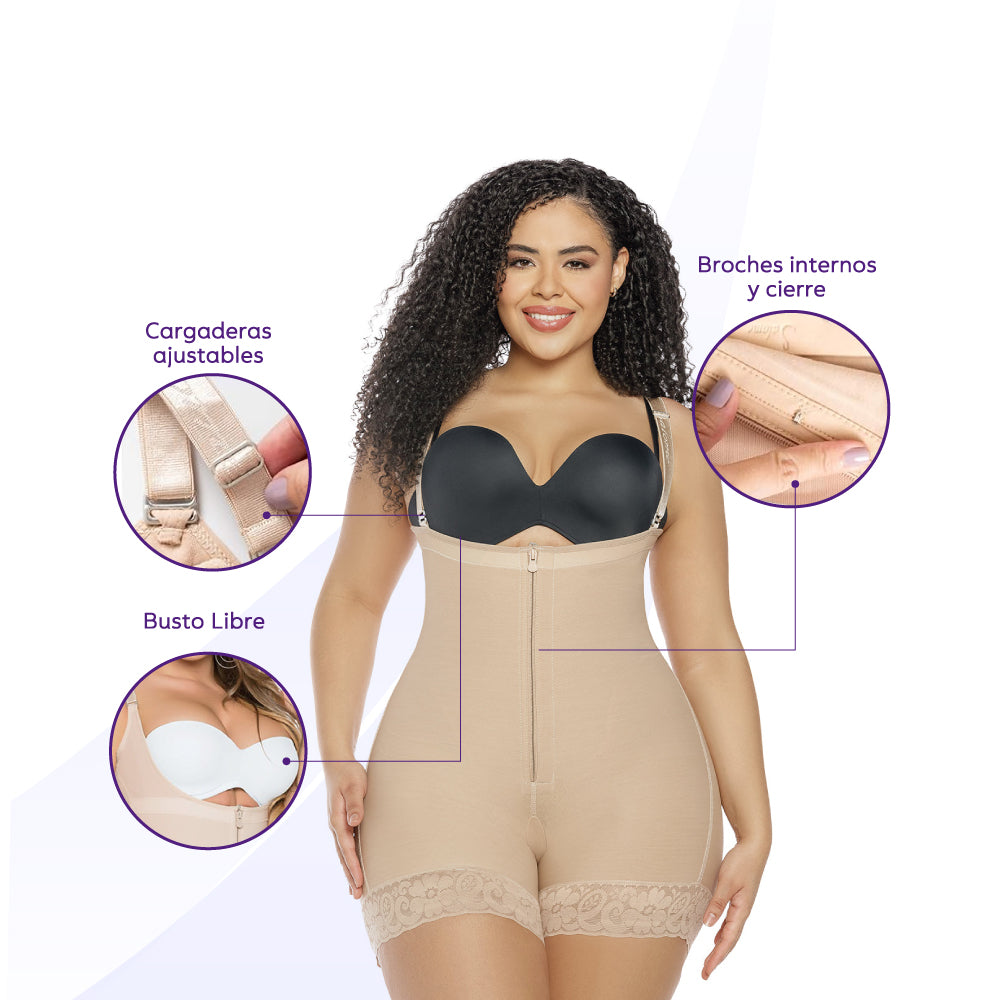 Faja Moldeadora Strapless Short Fajas Salome 0214 - 3XL