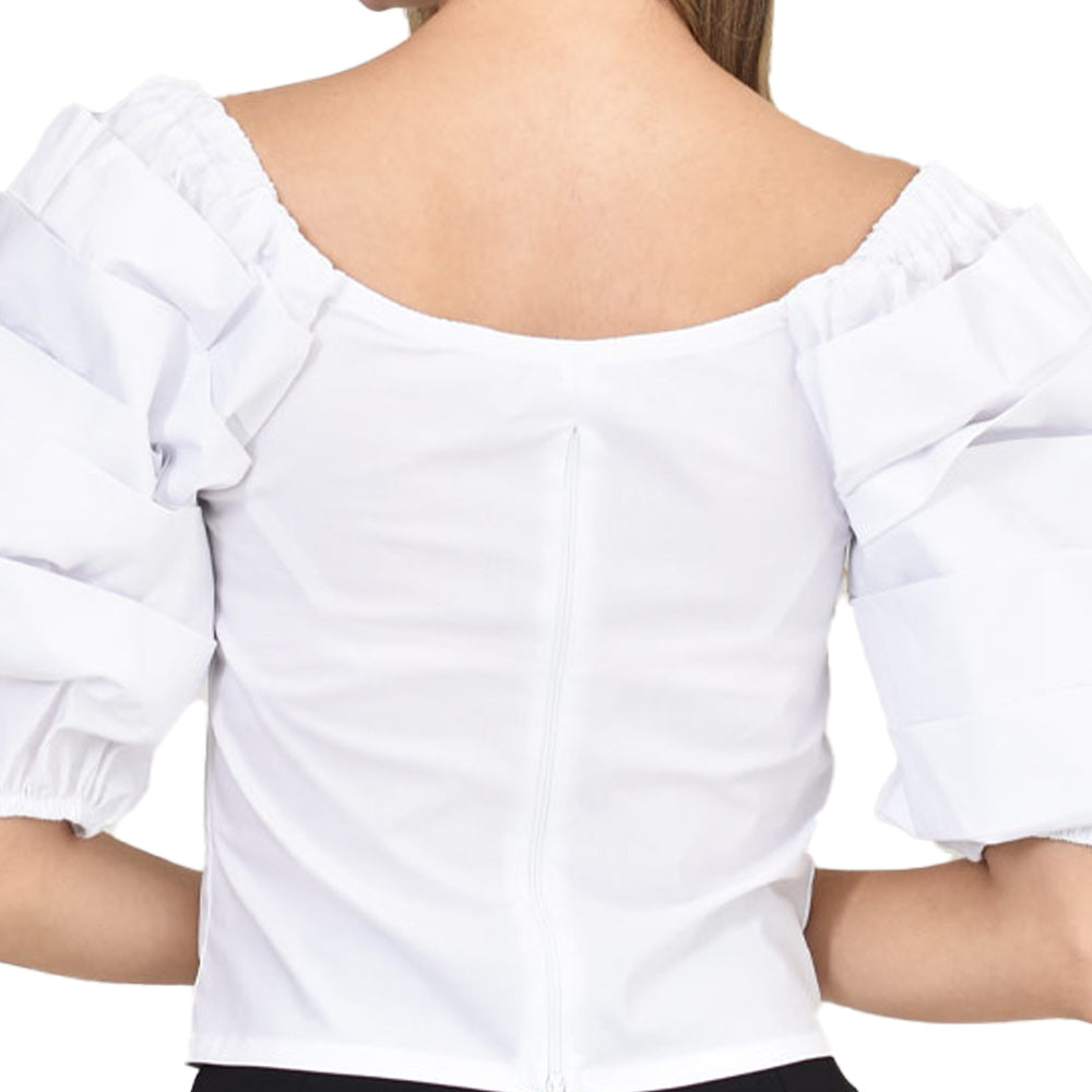 Blusa Confort Blanca Passaro 2210941 — vista posterior