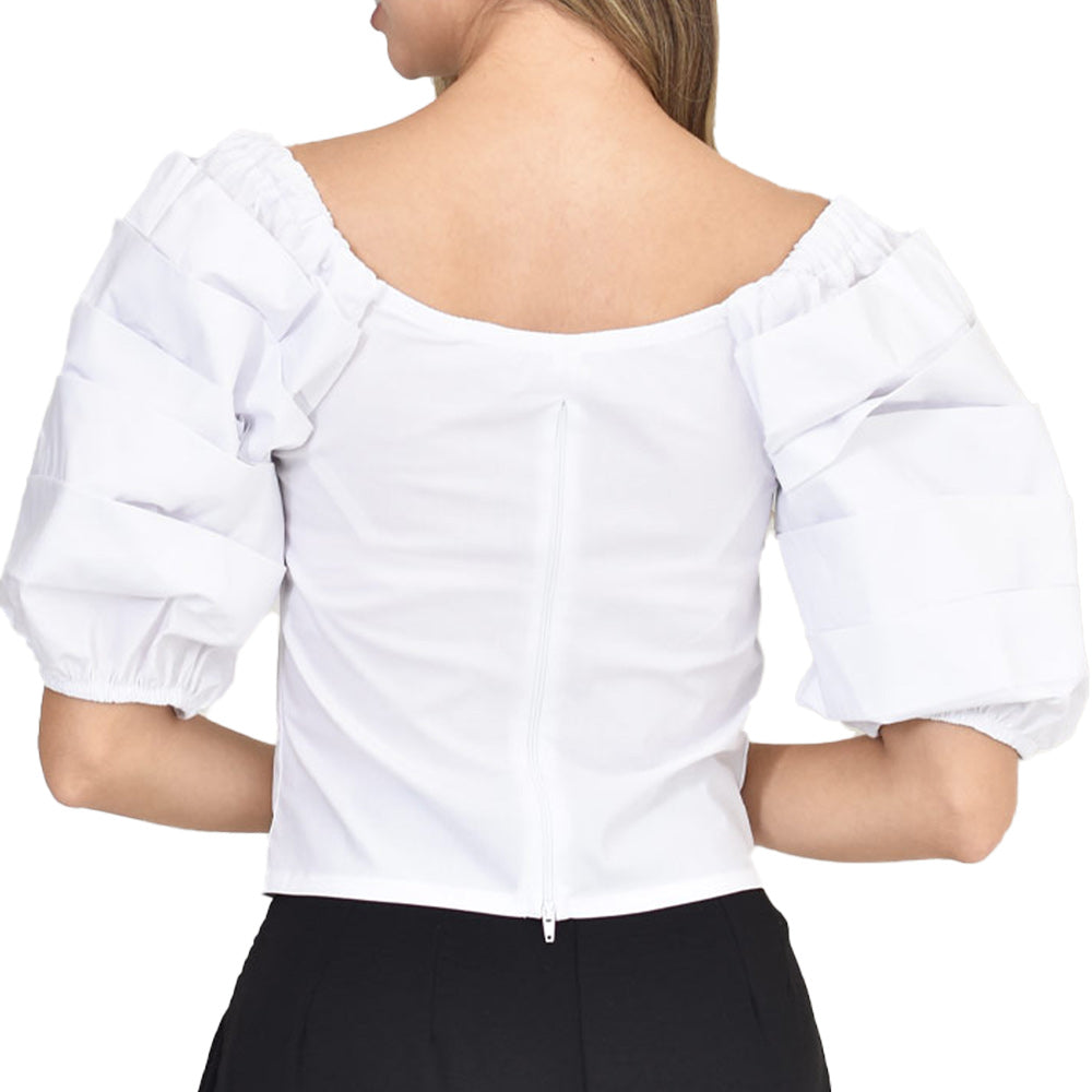 Blusa Confort Blanca Passaro 2210941 — vista posterior