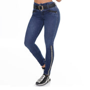 Jeans Push Up Azul Cheviotto 13942 - 38
