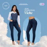 Jean Push Up Azul Verdoso Tyt Viche - 42