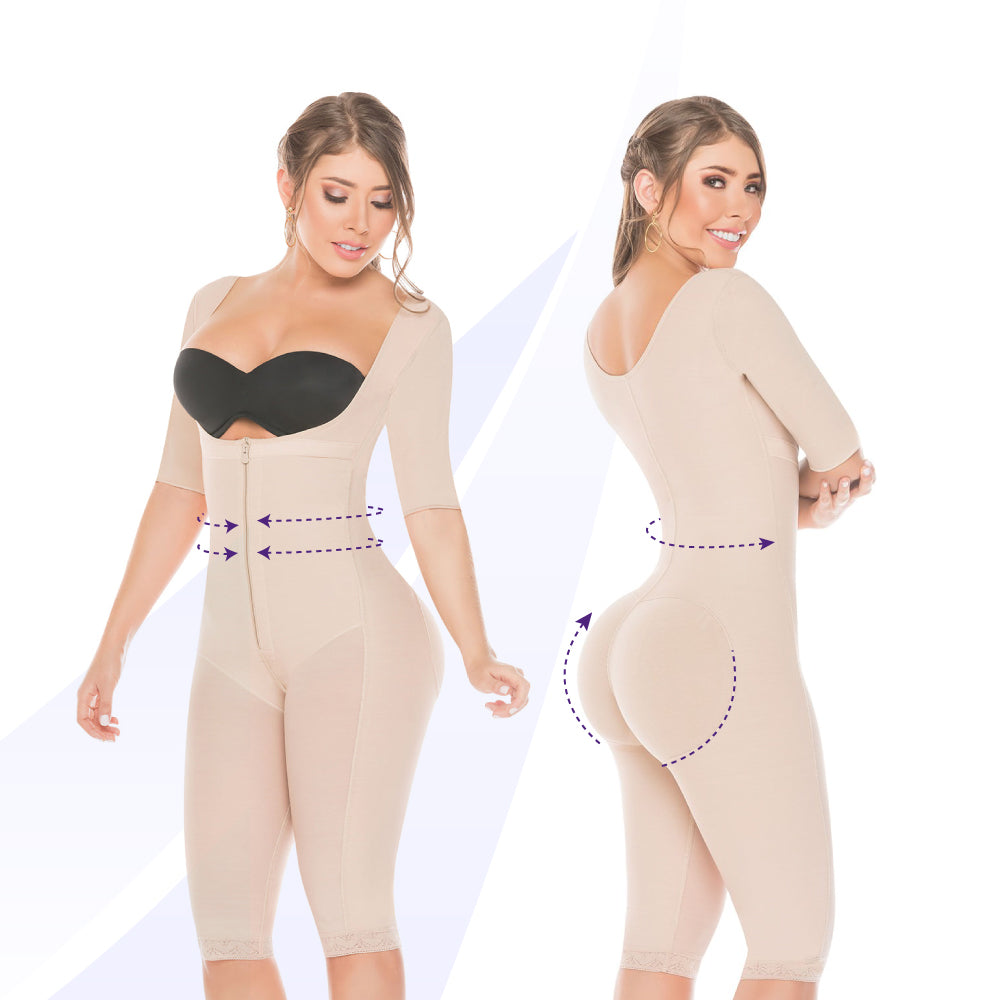 Faja Lipoescultura Postoperatoria Con Mangas Salome 0519 - 3XL