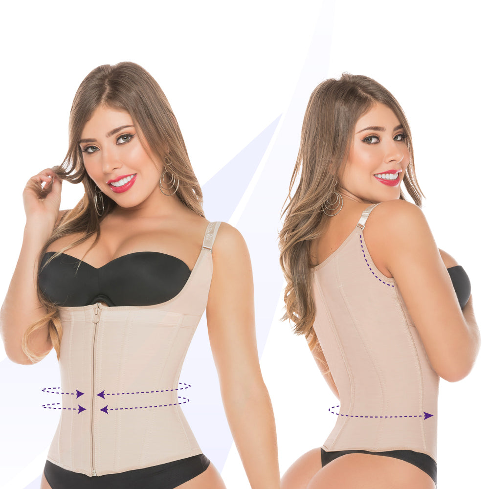 Chaleco Moldeador Tiras Removibles Fajas Salome 0313 - 3XL