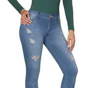 Jeans Levanta Cola Ochentero Azul Claro Tyt Simone