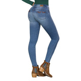 Jeans Levanta Cola Ochentero Azul Claro Tyt Simone