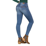 Jeans Levanta Cola Ochentero Azul Claro Tyt Simone - 36