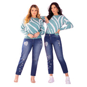 Jeans Tiro Súper Alto Azul Tyt Luna - 40