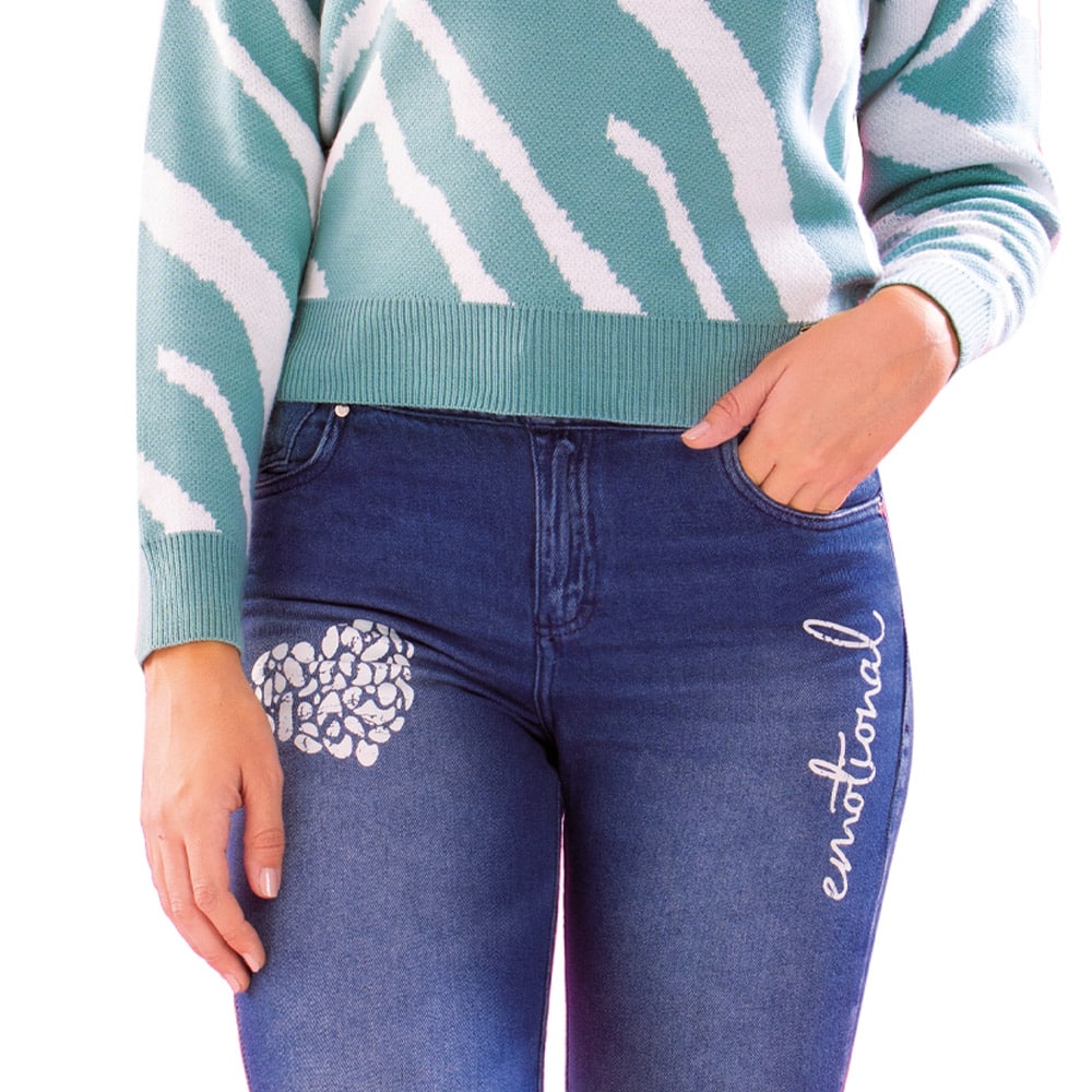 Jeans Tiro Súper Alto Azul Tyt Luna - 44