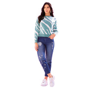 Jeans Tiro Súper Alto Azul Tyt Luna - 42