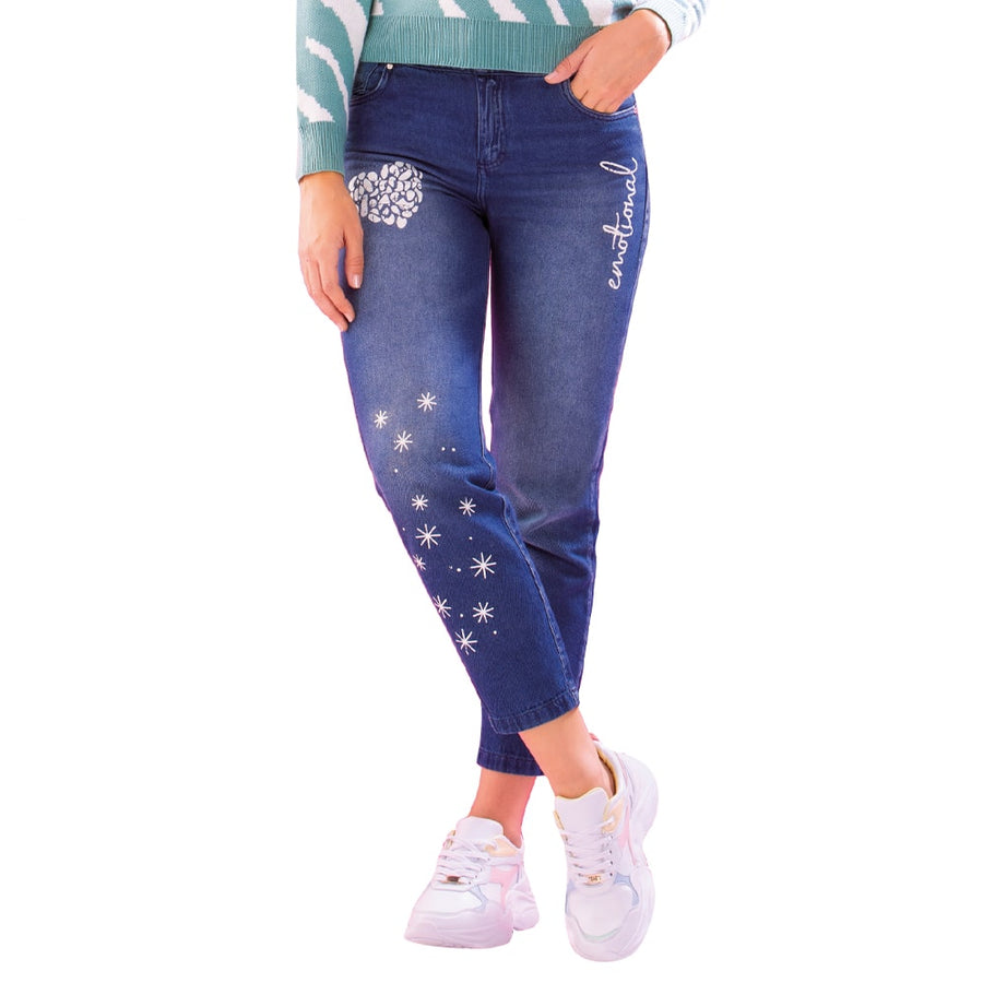 Jeans Tiro Súper Alto Azul Tyt Luna - 36