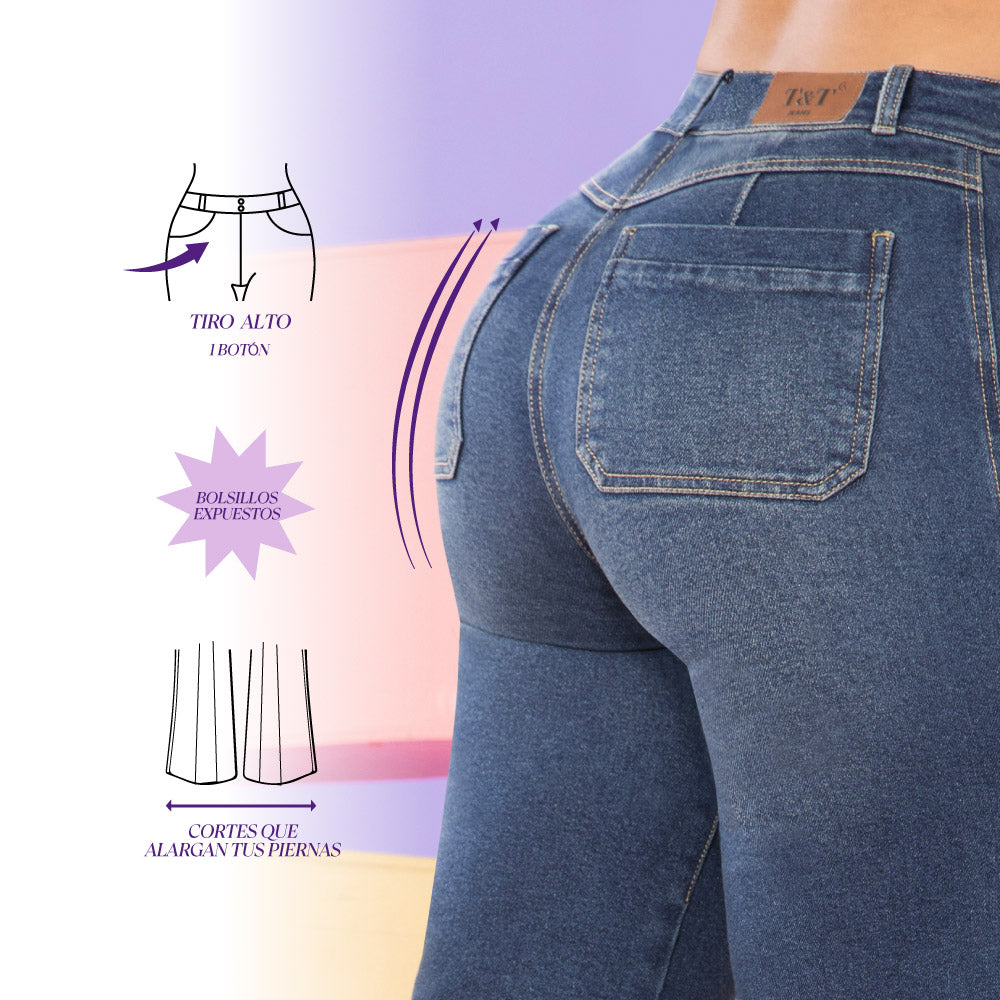 Jeans Bota Ancha Azul Tyt Jeans Amanecer - 40