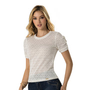 Blusa Manga Corta Beige Tyt Amor - foto 1