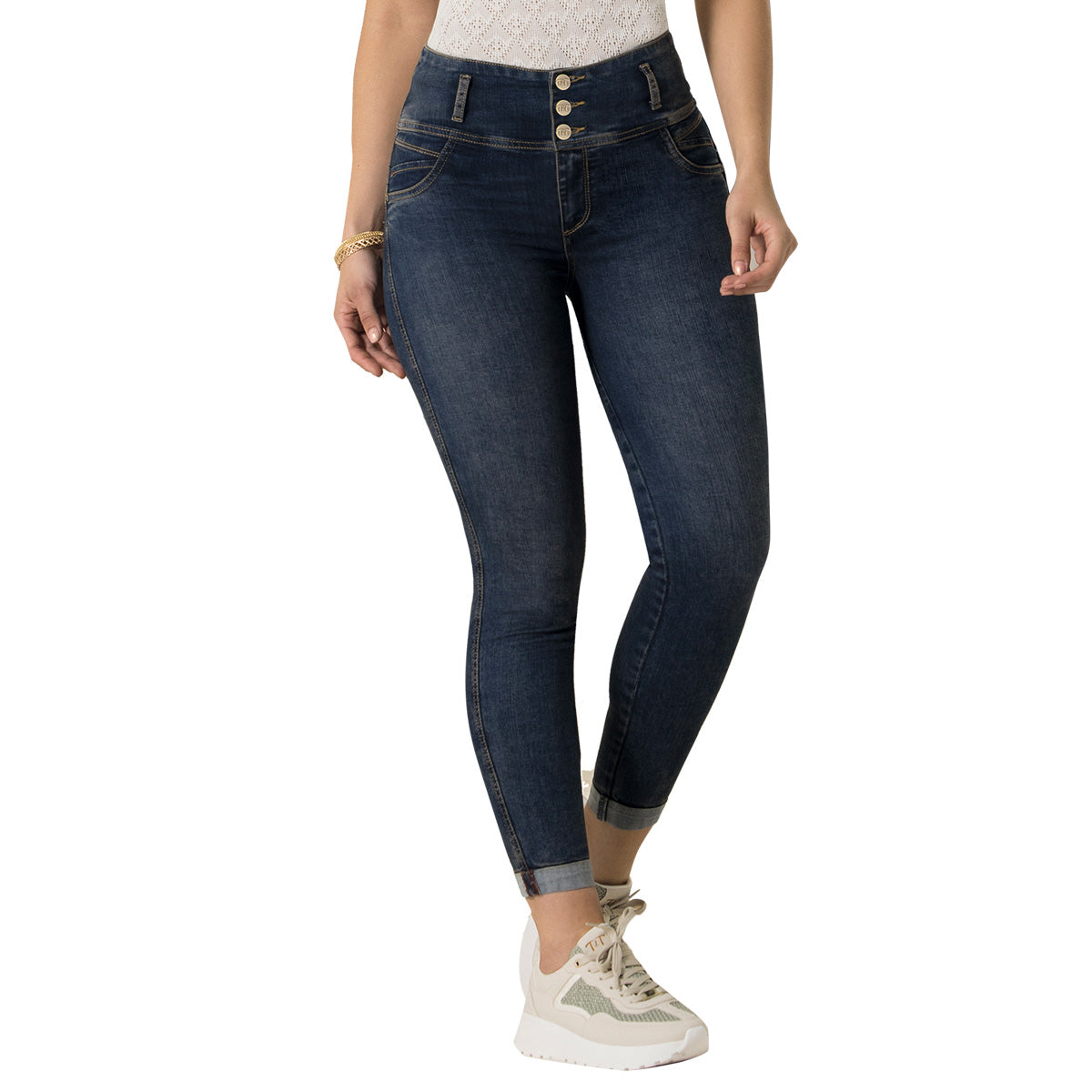 Jean Tiro Alto Azul Tyt Jeans Vida - foto 6