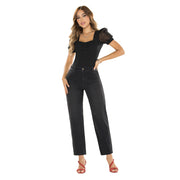Jeans Mom Tiro Alto Gris Tyt Jeans Antioquia - 42