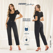 Jeans Mom Tiro Alto Gris Tyt Jeans Antioquia