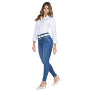 Jean Push Up Tiro Alto Azul Medio Tyt Jeans Argentina - foto 6