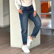 Jeans Mom Tiro Alto Azul Asi Sea As06389 - 38