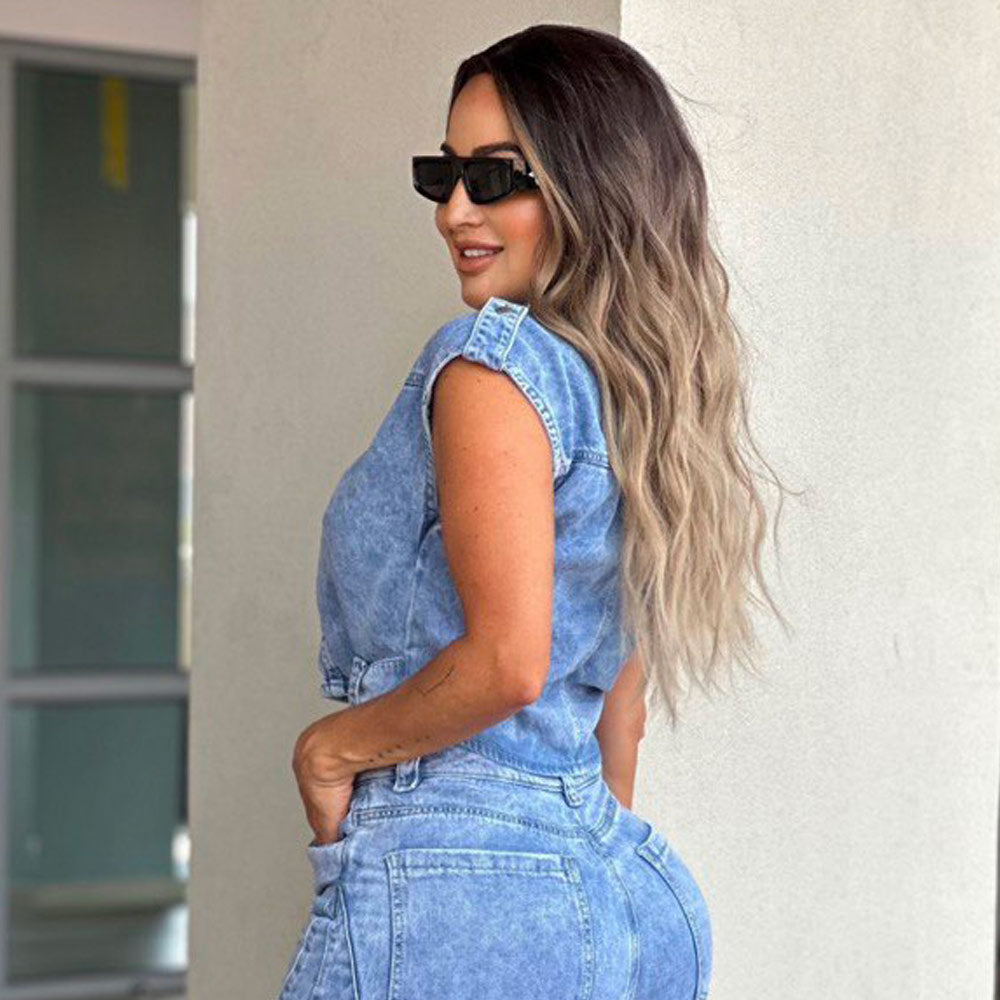 Jardinera Wide Leg Azul Asi Sea As06519