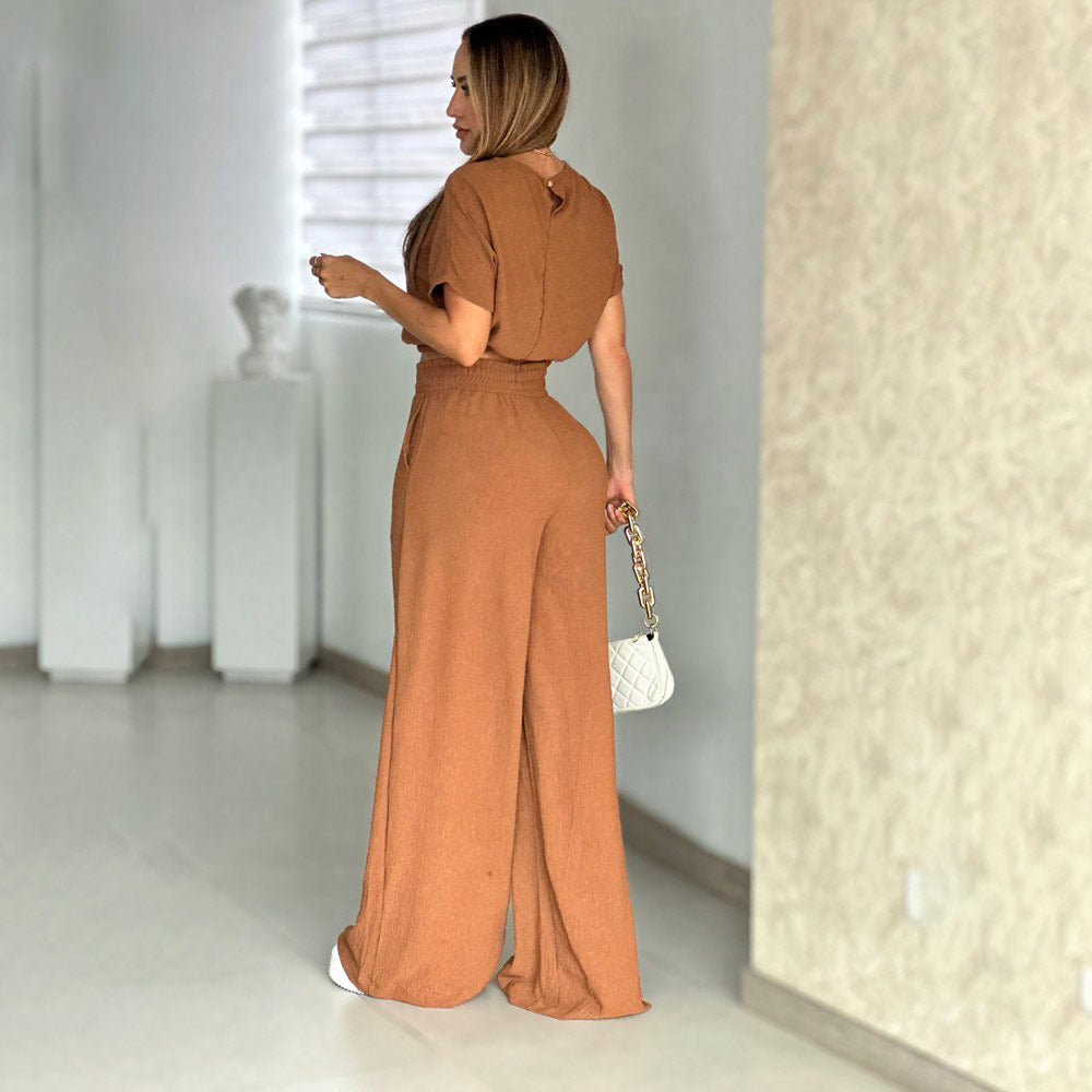 Conjunto Wide Leg Café ASI SEA Asp00393