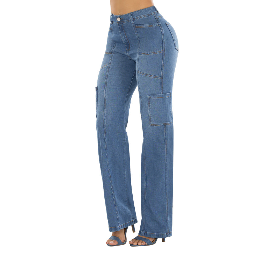 Jean Wide Leg Azul Tyt Jeans Atlantico - 40