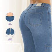 Jean Wide Leg Azul Tyt Jeans Atlantico - 42