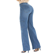 Jean Wide Leg Azul Tyt Jeans Atlantico - 36