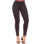 Jeans Push Up Gris Mujeron Aventura - 38