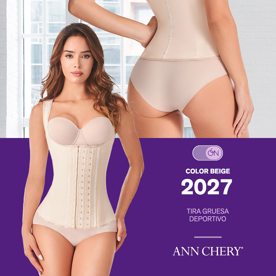 Chaleco Deportiva Látex Beige Ann Chery 2027 - S