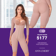 Faja Postoperatoria Mangas Cocoa Ann Chery 5177 - XL