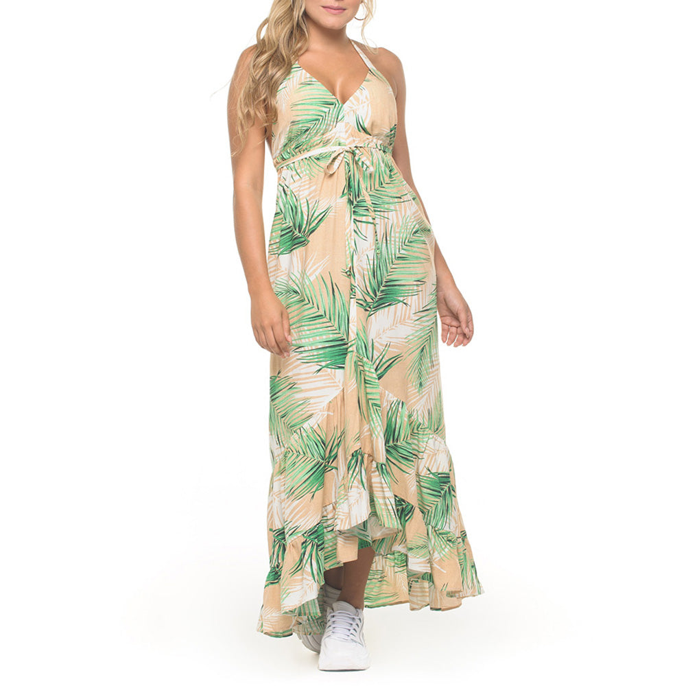 Vestido Largo Tirantes Beige Truccos B35044034