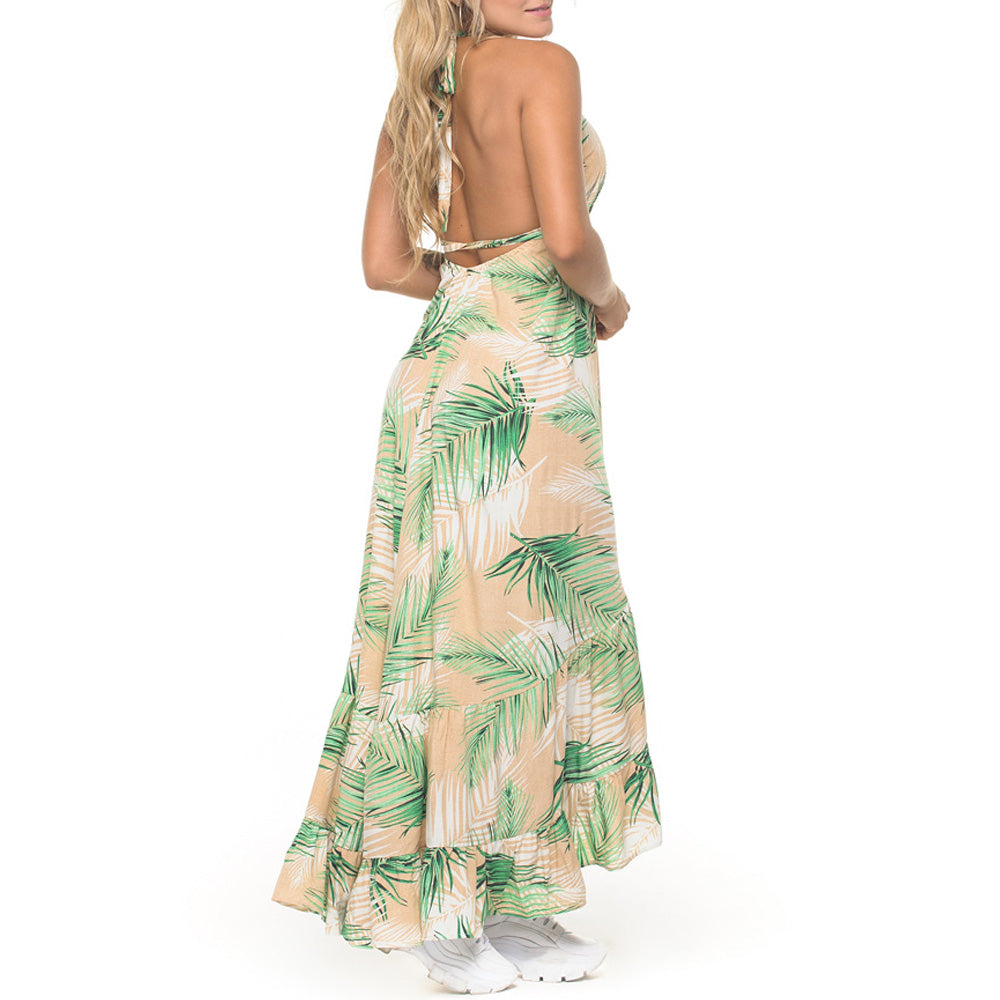 Vestido Largo Tirantes Beige Truccos B35044034