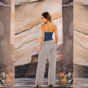 Palazzo Tiro Alto Gris Tyt Jeans Bahamon - 40