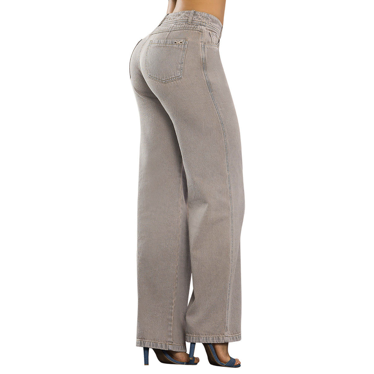 Palazzo Tiro Alto Gris Tyt Jeans Bahamon - 36