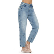 Jean Barrel Tiro Alto Azul Claro Tyt Jeans Alemania - foto 2