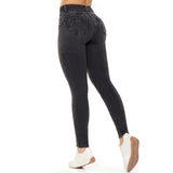 Jean Push Up Tiro Alto Gris Tyt Jeans Bélgica